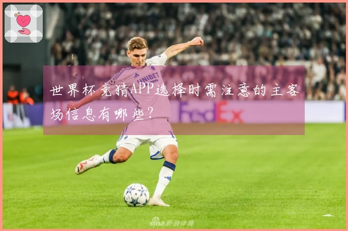世界杯竞猜APP选择时需注意的主客场信息有哪些？