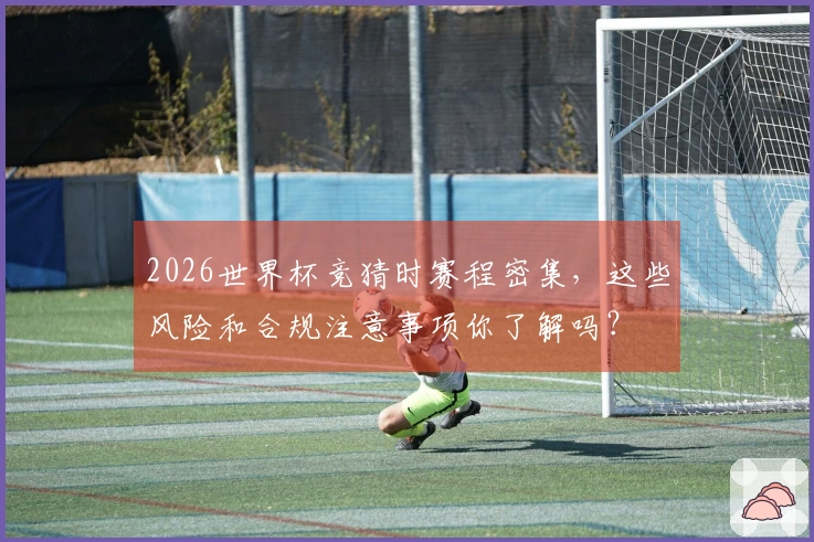 2026世界杯竞猜时赛程密集，这些风险和合规注意事项你了解吗？